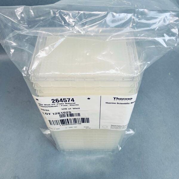 Thermo Scientific Nunc 384 Well Microplate Sterile 120ul Polypropylene Lot of 120 Plates Petri Dishes/Culture Plates Thermo Scientific