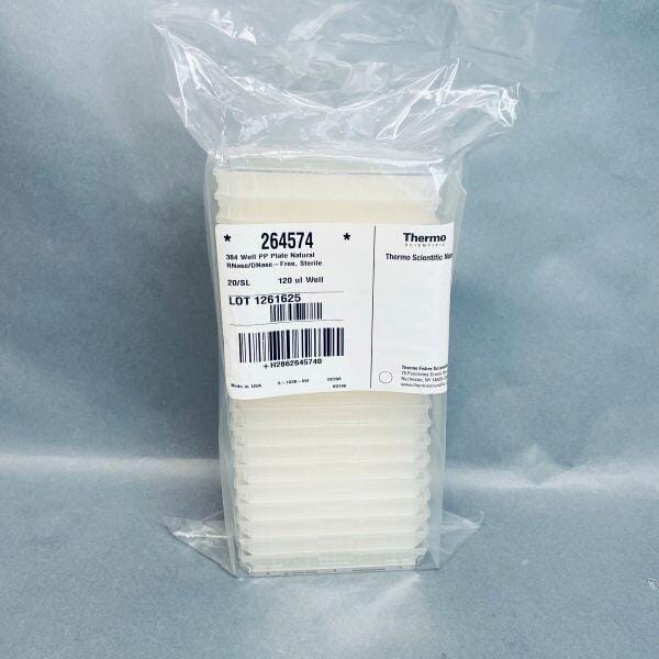 Thermo Scientific Nunc 384 Well Microplate Sterile 120ul Polypropylene Lot of 120 Plates Petri Dishes/Culture Plates Thermo Scientific