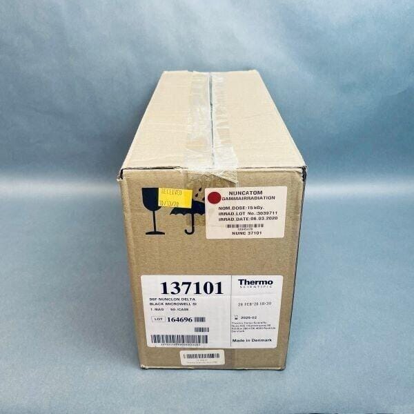 Thermo Scientific Nunc Microplate Nunclon Delta-Treated Black Case of 50 Microplates Thermo Scientific