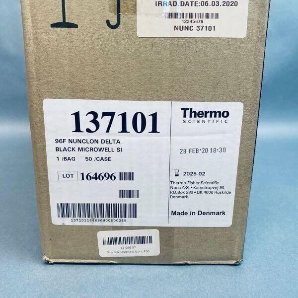 Thermo Scientific Nunc Microplate Nunclon Delta-Treated Black Case of 50 Microplates Thermo Scientific