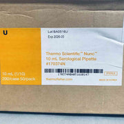 Thermo Scientific Nunc Serological Pipette 10 ml Sterile Lot of 400 Pipettes Pipettes & Pipette Tips Thermo Scientific