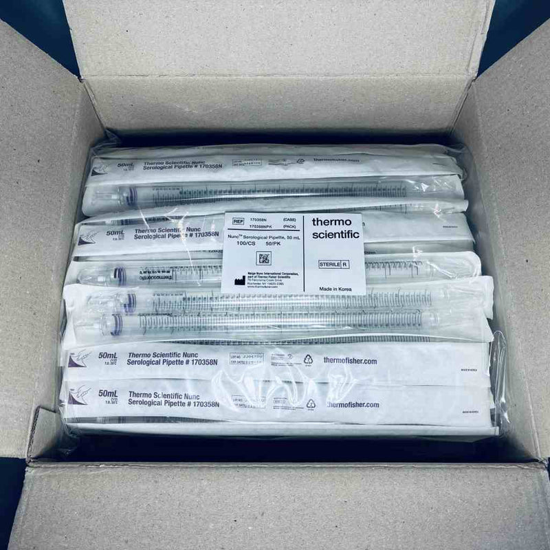 Thermo Scientific Nunc Serological Pipette 50 ml Polystyrene Case of 100 Pipets Pipets & Pipette Tips Thermo Scientific