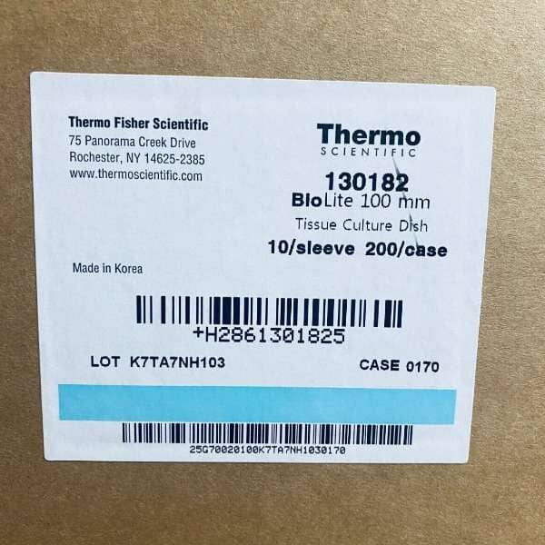 Thermo Scientific Petri Dish 12.5 ml 100 mm x 20 mm PE Case of 200 Dishes Lab Consumables::Storage and Culture Plates Thermo Scientific
