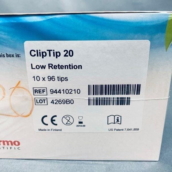 Thermo Scientific Pipette Tip ClipTip 20 ul Low Retention 10 Racks - Total of 960 Tips Pipettes & Pipette Tips Thermo Scientific