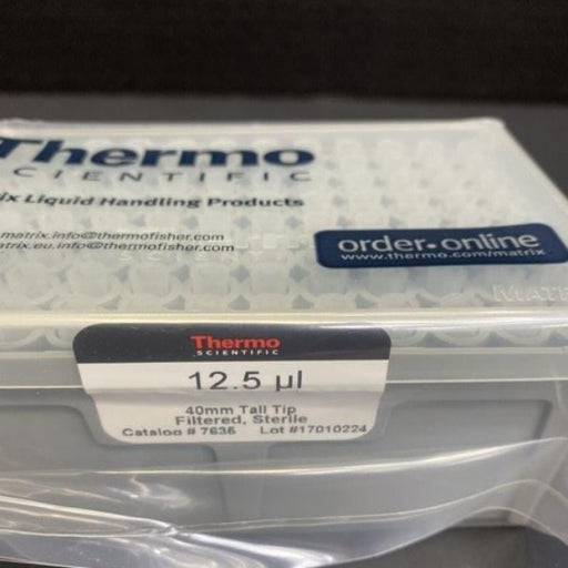 Thermo Scientific Pipette Tips 12.5 ul Tall 8 Racks with 96 Tips Each Pipettes & Pipette Tips Thermo Scientific