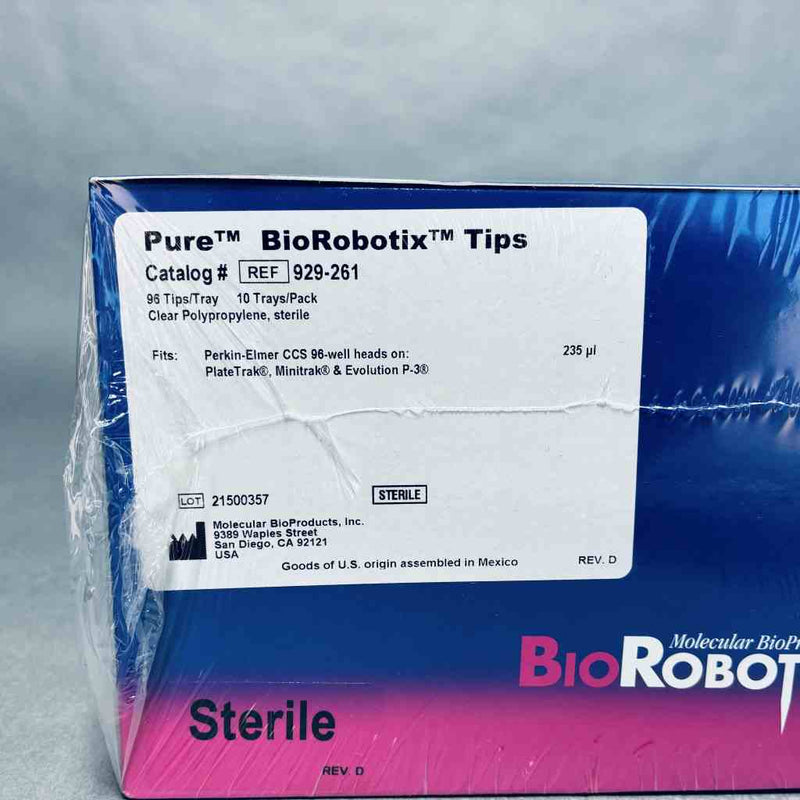Thermo Scientific Pipette Tips 235 ul BioRobotix Sterile Case of 50 Racks Pipets & Pipette Tips Thermo Scientific