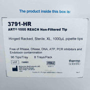Thermo Scientific Pipette Tips ART 1000 ul REACH Sterile 32 Racks of 96 Tips Each Pipettes & Pipette Tips Thermo Scientific