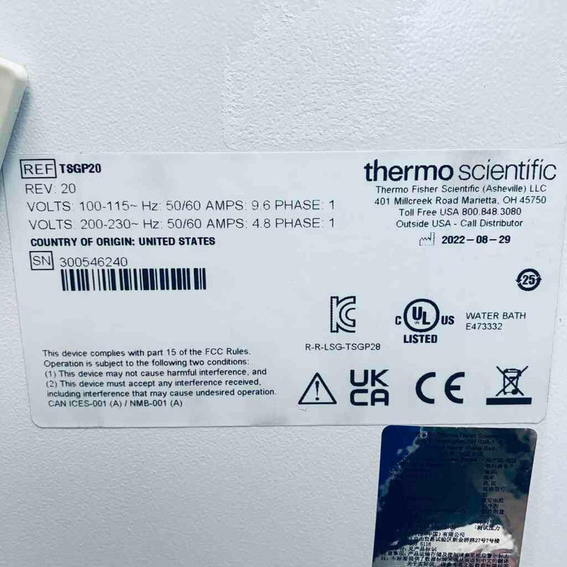 Thermo Scientific Precision Water Bath General Purpose 20 L Capacity Lab Equipment::Other Lab Equipment Thermo Scientific