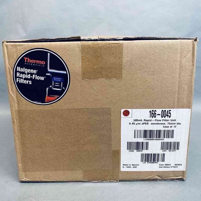 Thermo Scientific Rapid-Flow Filter Unit 0.45 um PES 500 ml Case of 12 Filters Filters Thermo Scientific