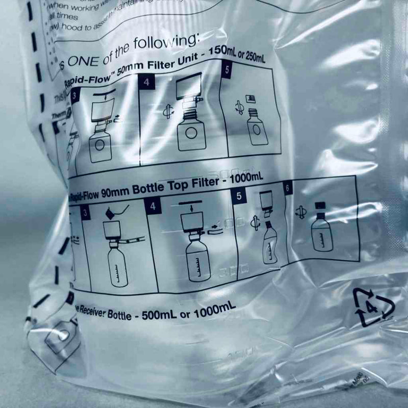 Thermo Scientific Rapid Flow Storage Bottle 500 ml Polystyrene Case of 12 Bottles Jars & Reagent Bottles Thermo Scientific