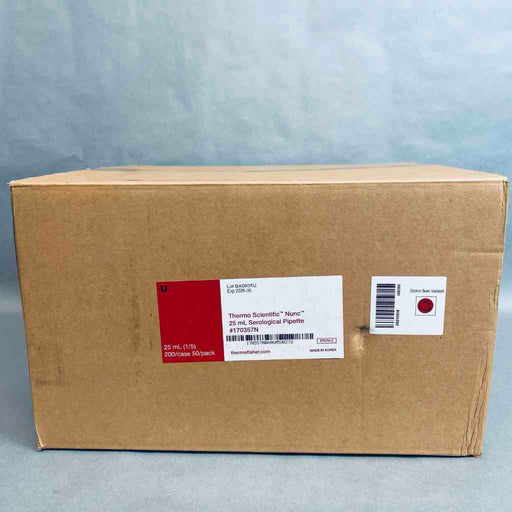 Thermo Scientific Serological Pipette 25 ml Sterile Sealed Case of 200 Pipets Pipets & Pipette Tips Thermo Scientific