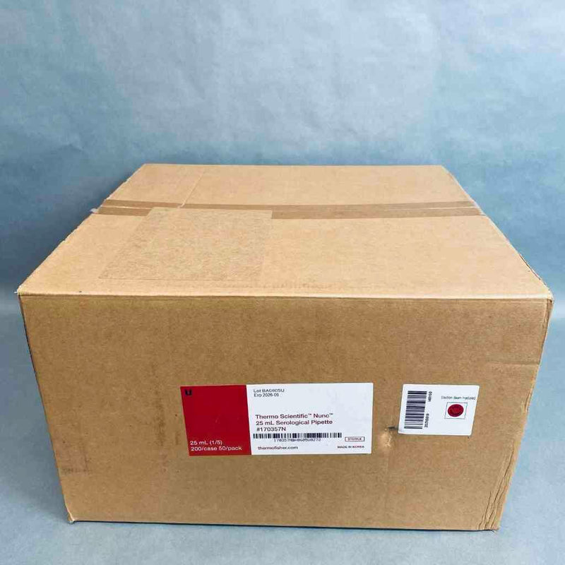 Thermo Scientific Serological Pipette 25 ml Sterile Sealed Case of 200 Pipets Pipets & Pipette Tips Thermo Scientific