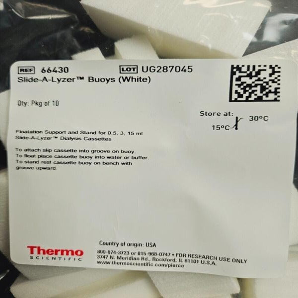 Thermo Scientific Slide-A-Lyzer Buoy Cassette Float 30 Buoys Lab Equipment::Other Lab Equipment Thermo Scientific