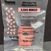 Thermo Scientific Slide-A-Lyzer Cassette 0.5 ml 3.5K MWCO Pack of 10 Cassettes Other Thermo Scientific