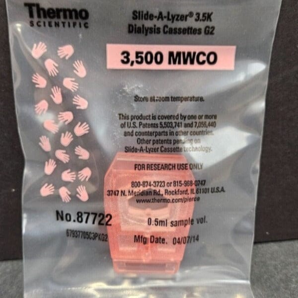 Thermo Scientific Slide-A-Lyzer Cassette 0.5 ml 3.5K MWCO Pack of 10 Cassettes Other Thermo Scientific