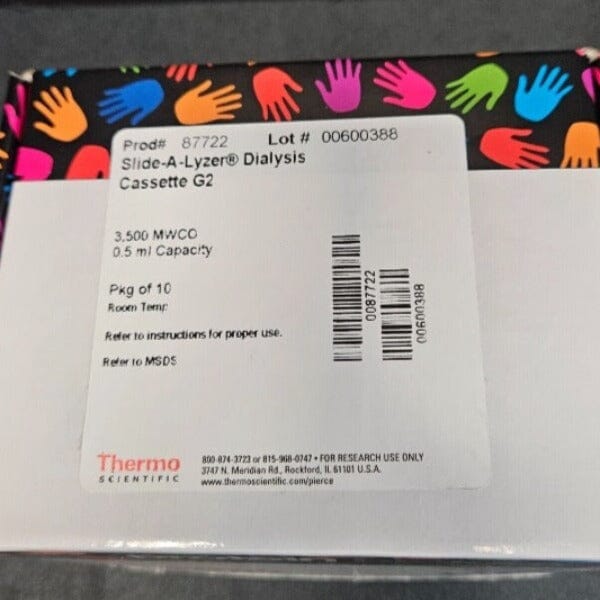 Thermo Scientific Slide-A-Lyzer Cassette 0.5 ml 3.5K MWCO Pack of 10 Cassettes Other Thermo Scientific