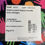 Thermo Scientific Slide-A-Lyzer Cassette 10K 0.5 ml Box of 10 Cassettes Other Thermo Scientific