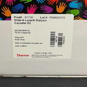 Thermo Scientific Slide-A-Lyzer Cassette G2 20K MWCO 70 ml Pack of 6 Other Thermo Scientific