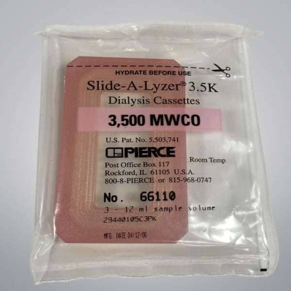 Thermo Scientific Slide-A-Lyzer Dialysis Cassette 3.5K MWCO 12 ml Pack of 8 Other Thermo Scientific