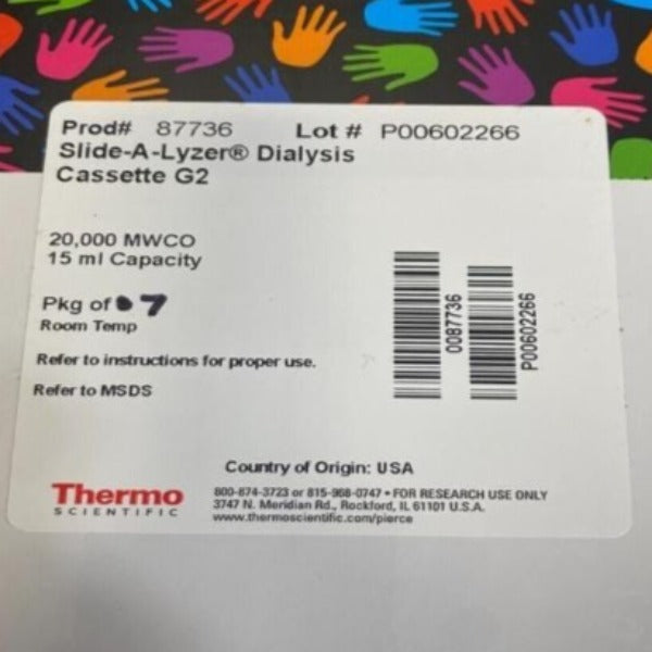 Thermo Scientific Slide-A-Lyzer Dialysis Cassette G2 15 ml 20K 8 Cassettes Other Thermo Scientific
