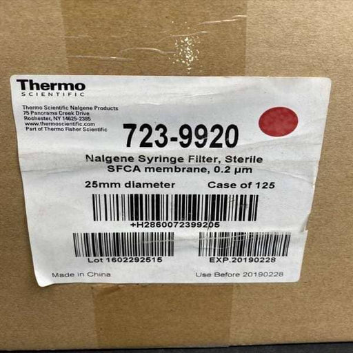 Thermo Scientific Syringe Filter 0.2 um 125 Filters Filters Thermo Scientific