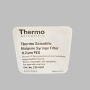 Thermo Scientific Syringe Filter 0.2 um PES 25 mm Individually Sealed 46 Filters Filters Thermo Scientific