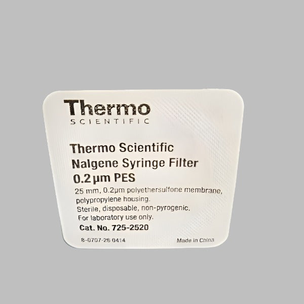 Thermo Scientific Syringe Filter 0.2 um PES 25 mm Individually Sealed 46 Filters Filters Thermo Scientific