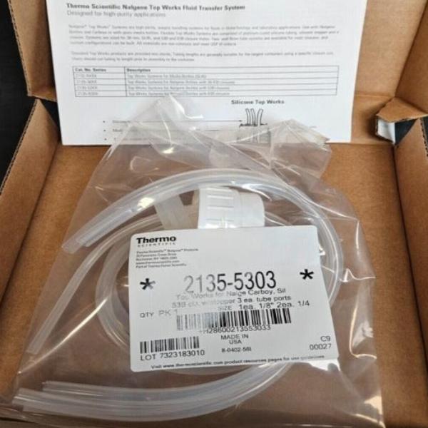 Thermo Scientific Top Works for Nalgene Carboy Box of 3 Aseptic Closure Systems Lab Equipment::Pumps, Pump Access. & Tubing Thermo Scientific