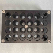 Thistle Scientific Tube Rack for 15 mm Tubes 24 Place Aluminum Rack Tube Racks Thistle Scientific