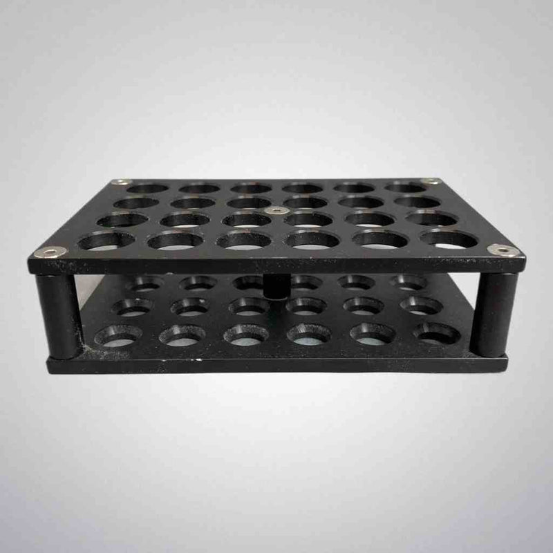 Thistle Scientific Tube Rack for 15 mm Tubes 24 Place Aluminum Rack Tube Racks Thistle Scientific