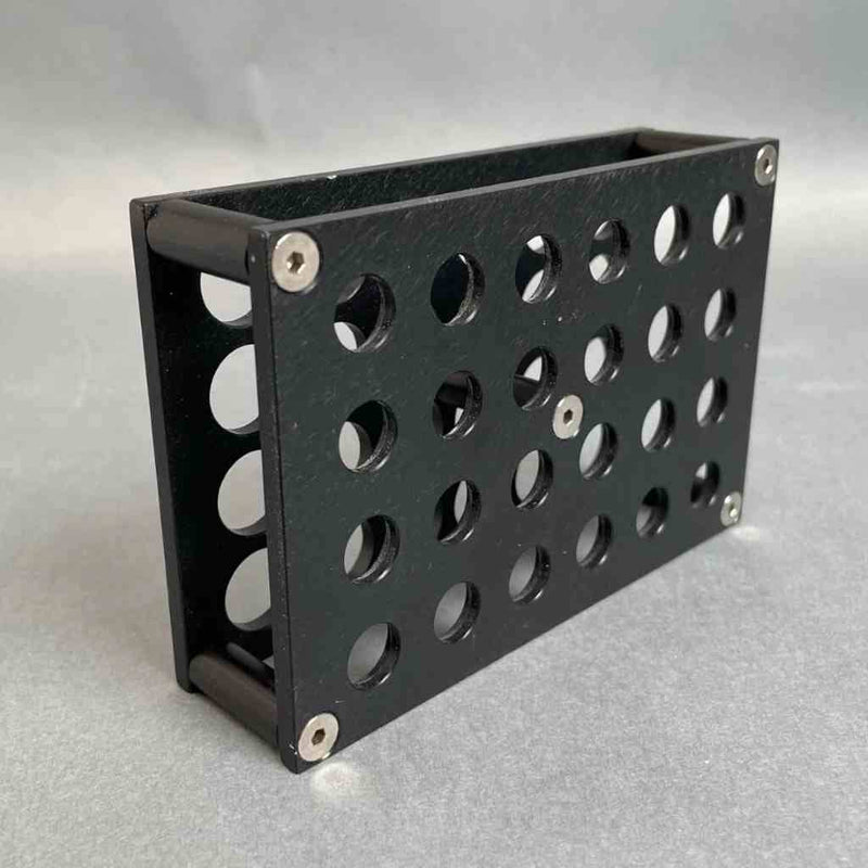 Thistle Scientific Tube Rack for 15 mm Tubes 24 Place Aluminum Rack Tube Racks Thistle Scientific