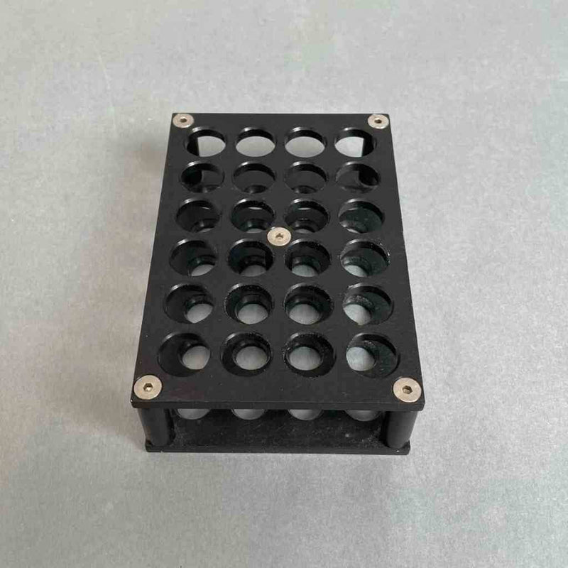 Thistle Scientific Tube Rack for 15 mm Tubes 24 Place Aluminum Rack Tube Racks Thistle Scientific