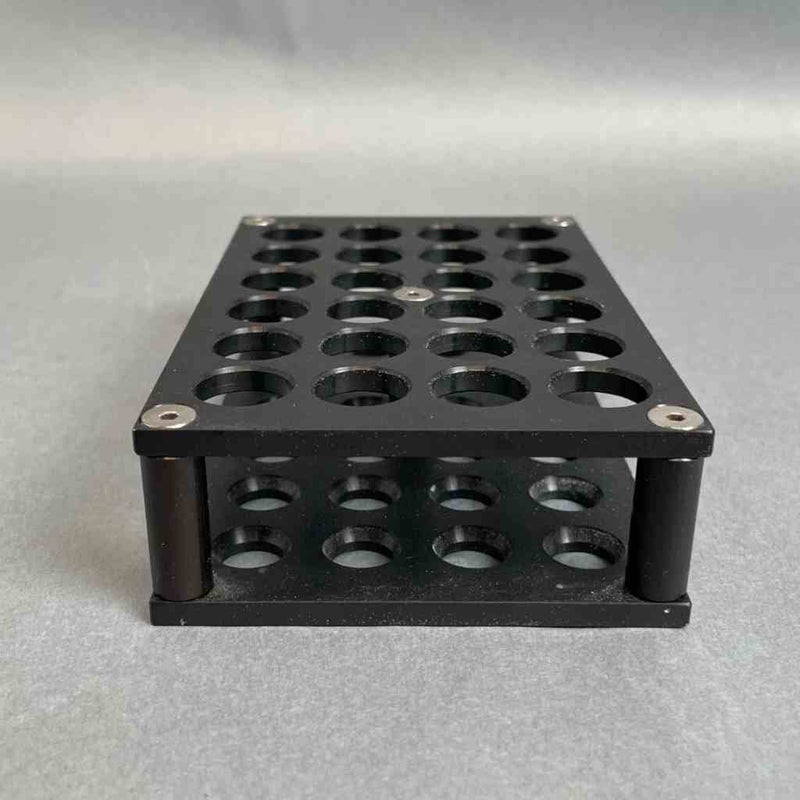 Thistle Scientific Tube Rack for 15 mm Tubes 24 Place Aluminum Rack Tube Racks Thistle Scientific