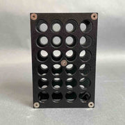 Thistle Scientific Tube Rack for 15 mm Tubes 24 Place Aluminum Rack Tube Racks Thistle Scientific