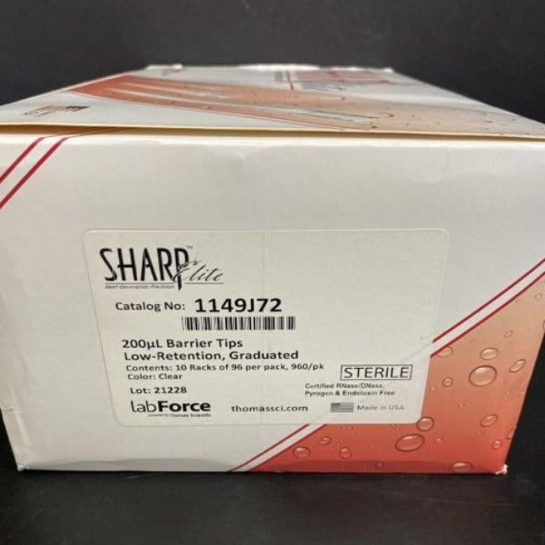 Thomas Scientific Pipette Tips 200 ul Sharp Elite Filtered — Life