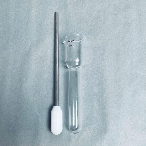 Thomas Scientific Tissue Grinder Size B 105 mm Barrel with PTFE Grinder Glassware Thomas Scientific
