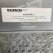Thomson Autosampler Vial 2 ml Pack of 100 Vials Lab Consumables::Tubes, Vials, and Flasks Thomson Scientific