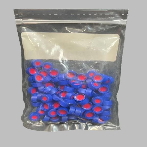 Thomson Autosampler Vial Cap 9 mm with PTFE Septa PP 100 Caps Lab Consumables::Tubes, Vials, and Flasks Thomson