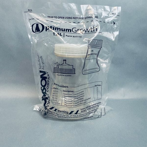 Thomson Optimum Growth Flask with Vent Cap 1.6 L Sterile Lot of 10 Flasks Lab Flasks Thomson