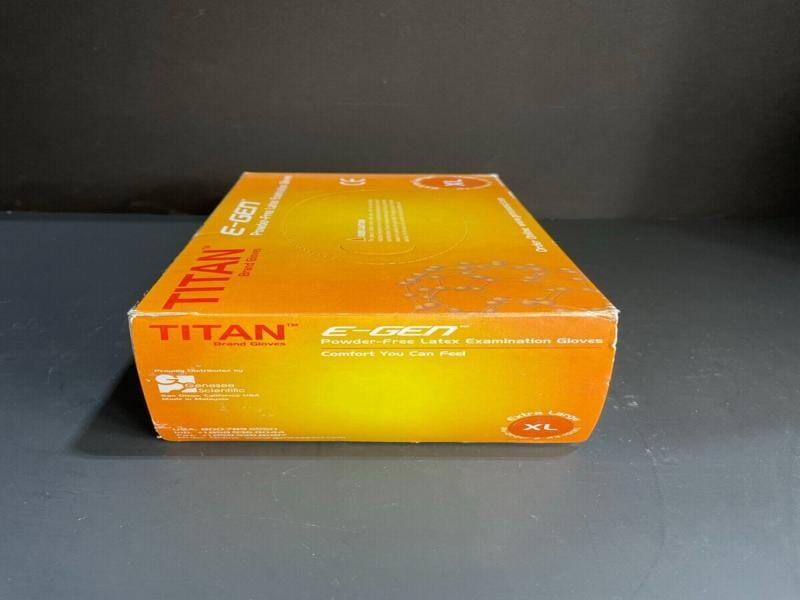 Titan Latex Exam Gloves Extra Large 3 Boxes with 100 Gloves Each Other Titan