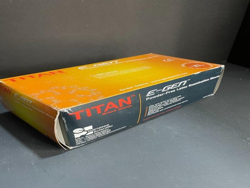 Titan Latex Exam Gloves Extra Large 3 Boxes with 100 Gloves Each Other Titan