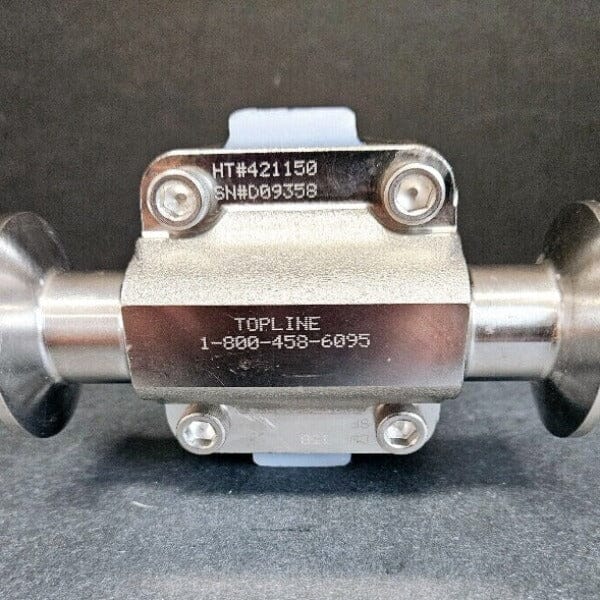 Topline Diaphragm Valve 150 PSI 316L Block Material - Used Lab Equipment::Pumps, Pump Access. & Tubing Topline