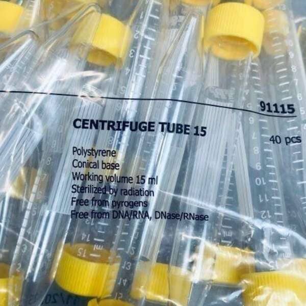TPP 15 ml Centrifuge Tube 16 Packs of 40 - Total of 640 Tubes Centrifuge Tubes TPP