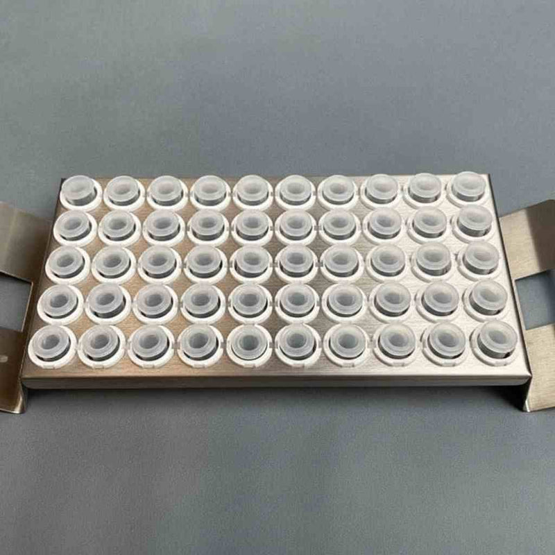 Tube Rack 50 Place for 2 ml Tubes Stainless Steel 3 Racks Tube Racks VWR