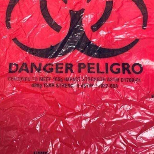 Uline Biohazard Trash Liner 10 Gallon 1.2 mil Total of 180 Bags Other Medical & Lab Equipment Uline