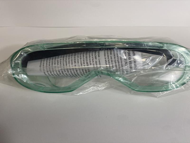Uline Lab Safety Goggles Indirect Vent Sealed Package 2 Pairs
