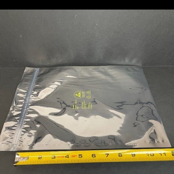 Uline Static Shield Bag Resealable 12 in. x 9 in. Pack of 60 Bags Other Uline