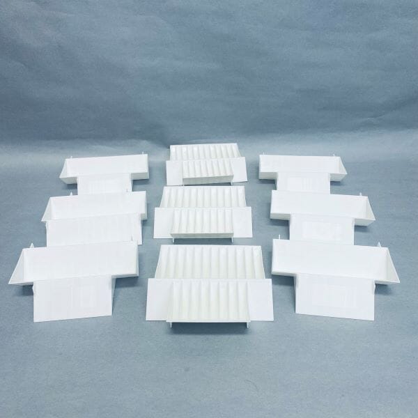 United Scientific Reversable Reagent Reservoir Variable Sizes 12 Well, 8 Well, and 40 ml Autoclavable Lot of 9 Reservoirs Reagent Reservoirs United Scientific