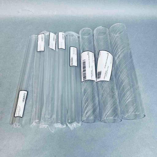 USA Sealing Assorted 12 in Clear Round Polycarbonate Tubes - Lot of 9 Tubes Other USA Sealing