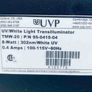 UVP UV/White Light Transilluminator 8 Watt 302 nm White UV 0.4 Amps Light & Lux Meters UVP